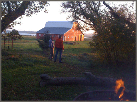 fire pit with view